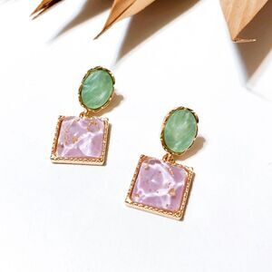 Crystal drop earrings #1077